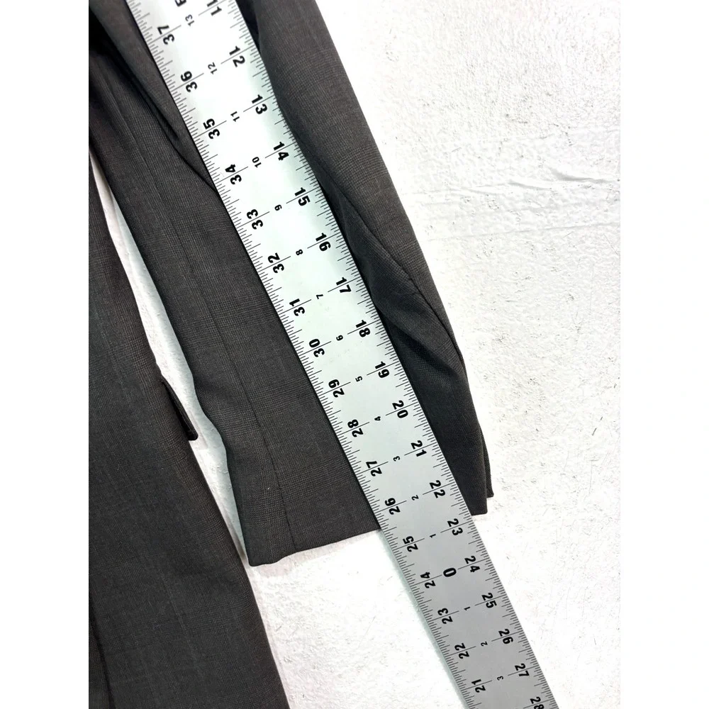 Joseph Abboud 40S 32x28 2pc Pant Suit Gray 100% Wool All Season‎ Two Button